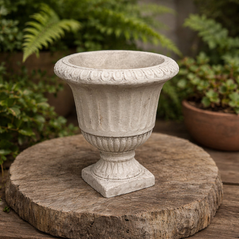 Urne de jardin piédestal rétro