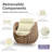 Pingel PVC-Coated Polyester Rope Aluminum Frame Outdoor Lounge Chair for Cabin Proch Deck Balcony Poolside Garden-1813024705-1813024704