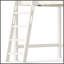 Lit mezzanine double / double en bois massif avec garde-corps de sécurité, échelle - beige-1205722341