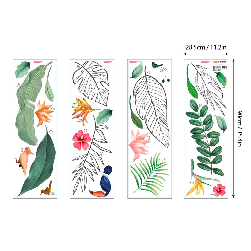 Plants & Flowers Non-Wall Damaging Wall Decal