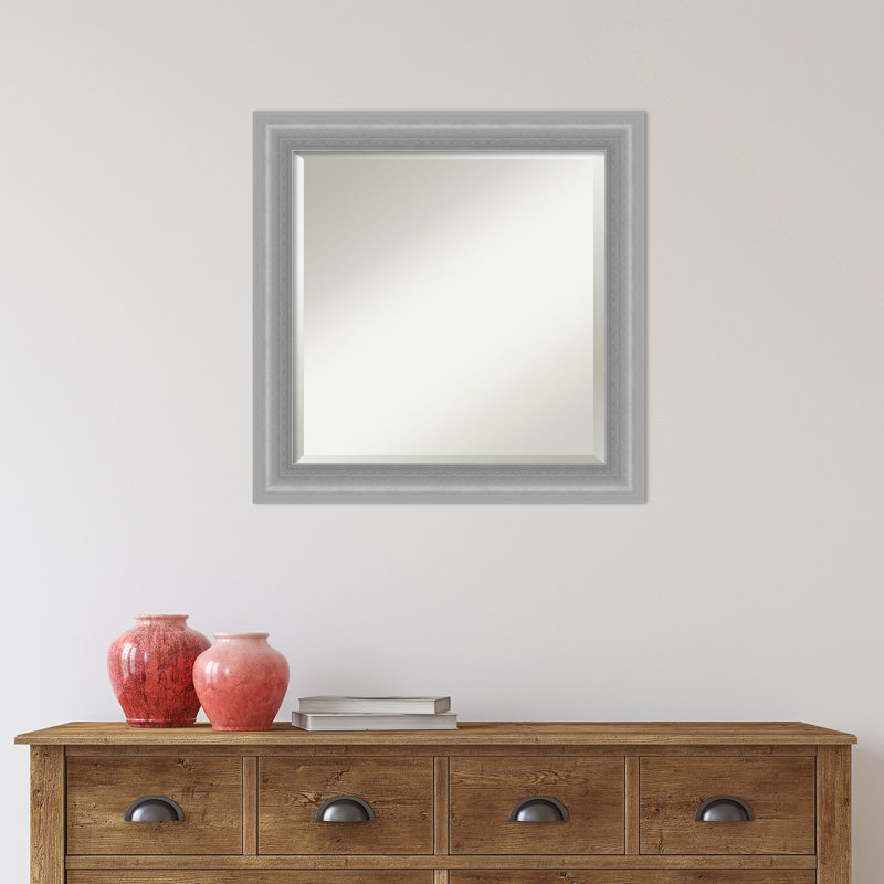 Miroir de salle de bain biseauté Gapland, 24,5 po x 24,5 po