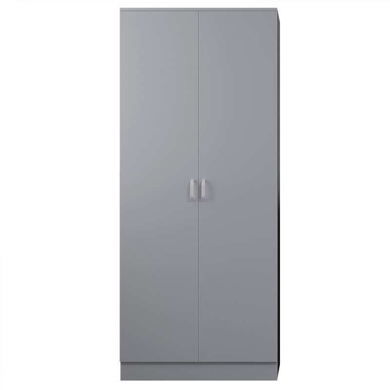 Tunis 2 Door Robe White, Grey