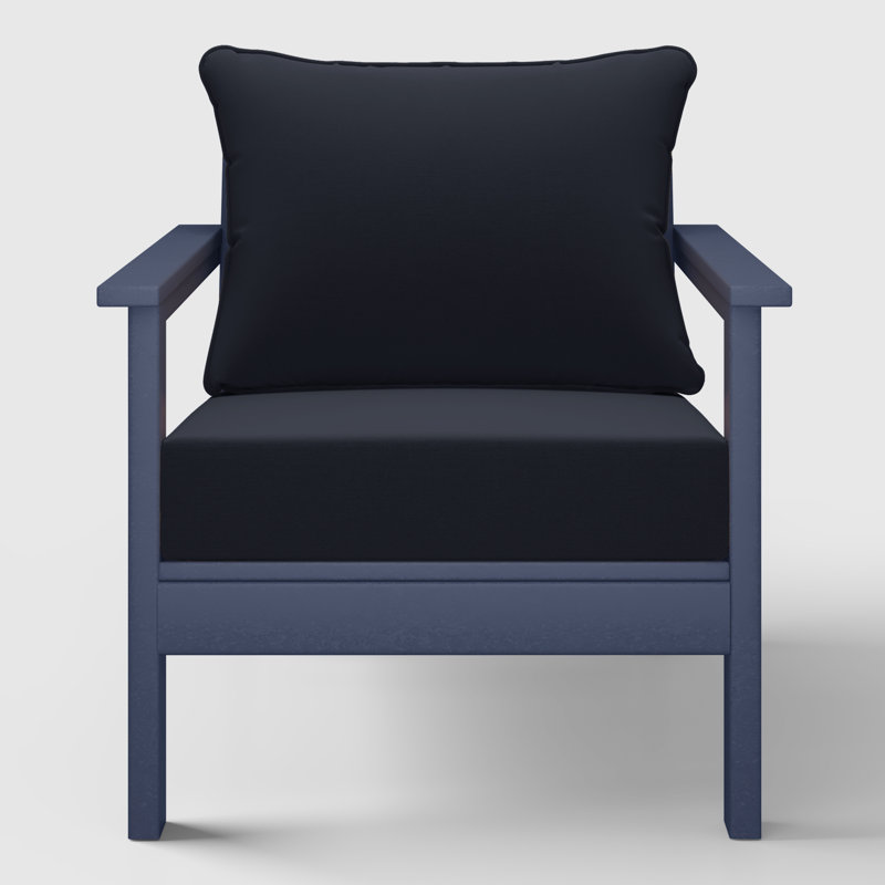 Chaise profonde avec coussins (ensemble de 2), Marine, Marine
