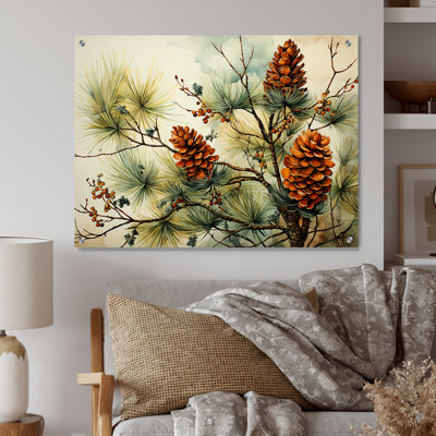Pine Tree Pine Beauty II - Art mural acrylique pin pour salon