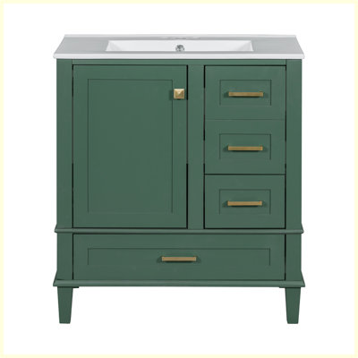 Modern Bathroom Cabinet with Sink Combo Set