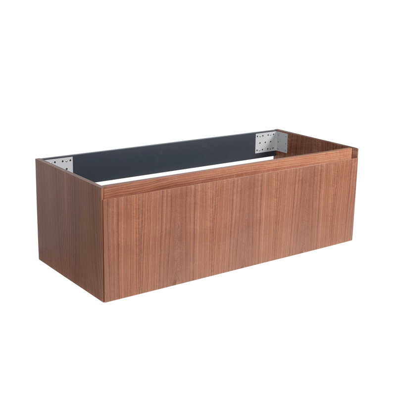 Meuble-lavabo de qualité supérieure, noyer, fixation murale 48 sans lavabo, 48"