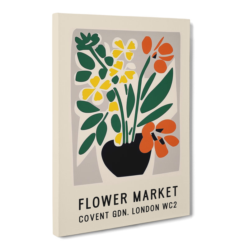 XMKTMKT-194 Covent Garden Flower Market Exhibition No.1 - Wrapped Canvas