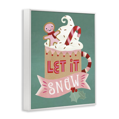 Let It Snow Winter Cocoa, estampe numérique, design par Laura Watson