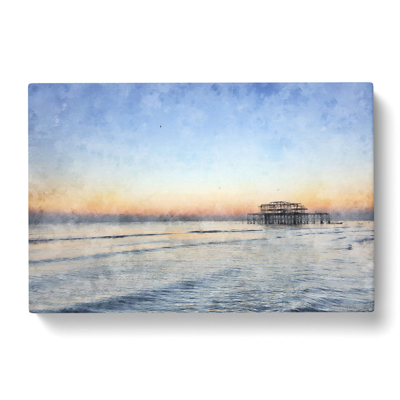 West Pier At Brighton Beach Vol.1 - Wrapped Canvas Print, 40cm H x 60cm W x 3cm D