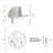 Floor Mount Dome Door Stop Value Pack-98376568-98376567