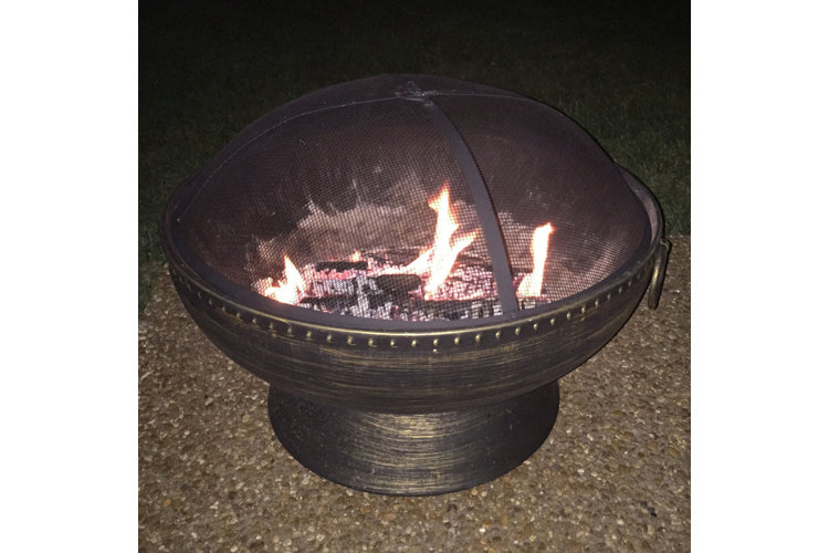 Tuscola Firebowl Steel Wood Burning Fire Pit