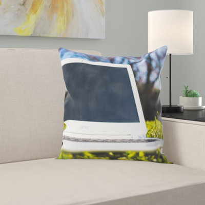 Laptop Throw Pillow