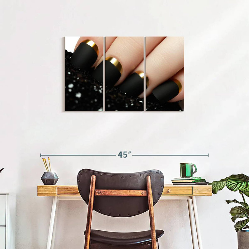 «Black Matte Nails», H 20 po x l 33 po