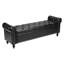 Banc avec repose-pieds capitonné et capitonné à boutons-765695503