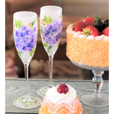 Le printemps à Parris Shamrock 8,5 oz. Flûte en verre