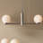 Oshra 2-Light Linear Chandelier in Natural Brass-2055129205