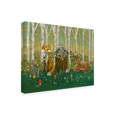 «Hazan Forest Animals On Canvas» par Christine Rotolo, reproduction
