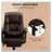 High Back Massage Office Chair With Vibrating Points Footrest And Remote-1219510775