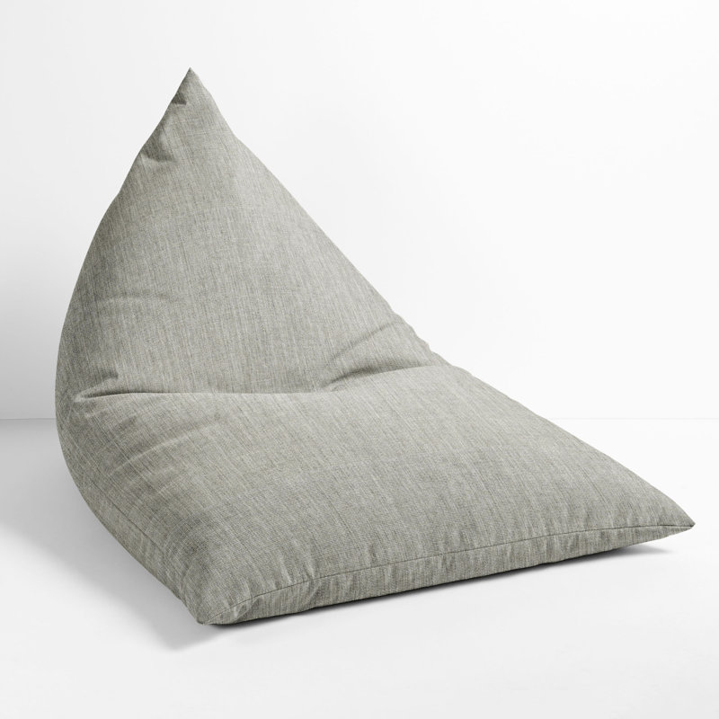 Sunbrella® Outdoor Friendly Bean Bag Lounger, Light Gray 100% Acrylic
