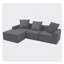 Canapé modulaire convertible convertible en microfibre-333597364