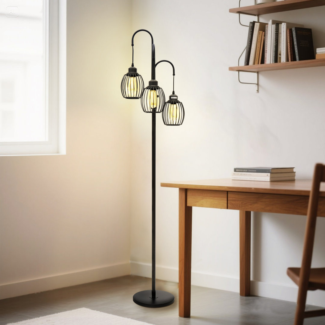 Kathelene 69‘’ H Tree Floor Lamp With 3 LED Bulbs Williston Forge