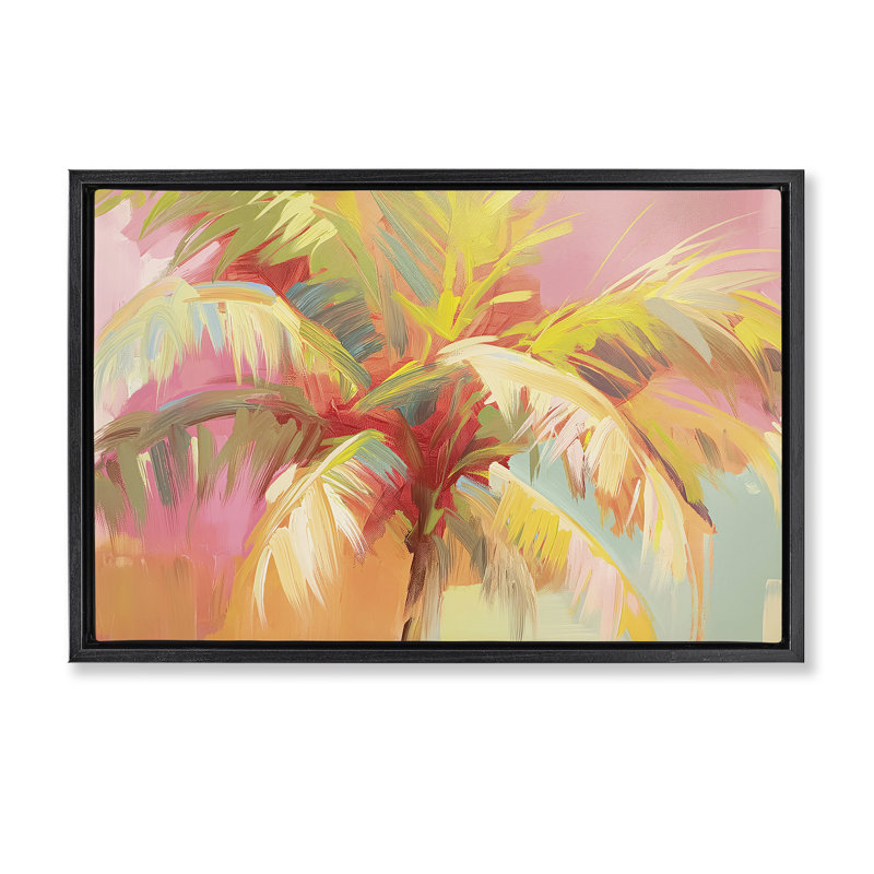 Cadre flottant Warm Warm Leaf Impressions, design par Jacky Ngan, H 17 po x l 25 po, Cadre flottant noir de jais