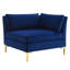Canapé modulaire réversible en velours de coin avec repose-pieds 134 po Ardent-122878331