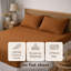 100% French Linen Fitted Sheet with Pillowcases 3 Pieces Set (Multiple Sizes & Colours)-99323501-131675178