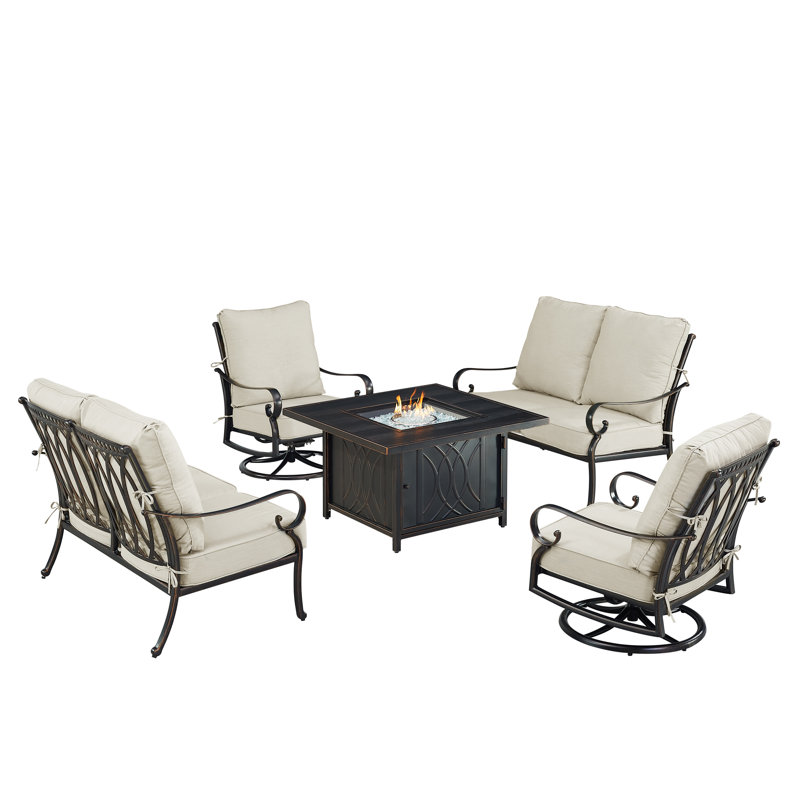 Cave Outdoor 5 - Piece Conversation Set