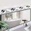 Applique murale moderne pour salle de bain à DEL 7 lumières et acrylique à intensité variable 42 W, 100 à 120 V, meuble-lavabo 6000 K-515571707-515571705-515571680