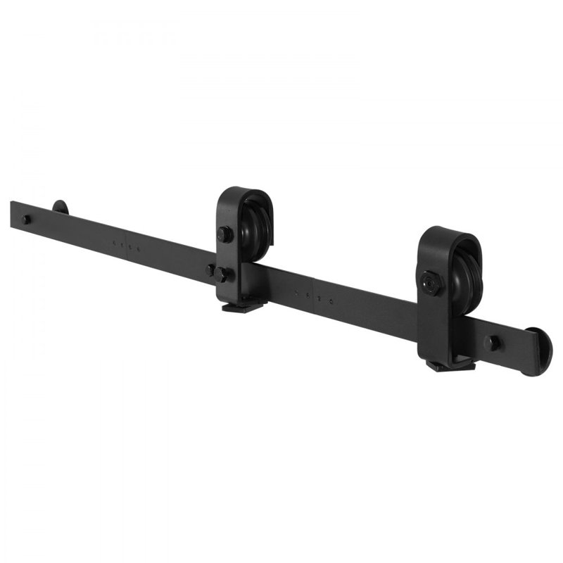 Bi-Folding Sliding Barn Door Hardware Track Kit for Two Doors, 101.6cm