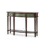 Green&Walnut Solid + Manufactured Wood Free form Console Table-1964754652