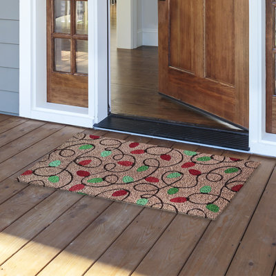 Tangled Lights Coir Doormat