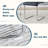 71" Dining Table Set with Glass Top-133546724-133546722