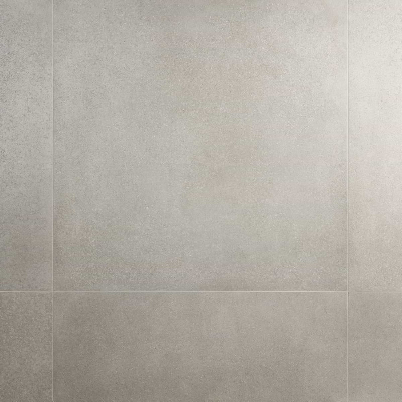 Zerina 35 In. X 35 In. Concrete Look Semi-Polished Porcelain Floor And Wall Tile (17.64 Sq. Ft. / Case), Gray