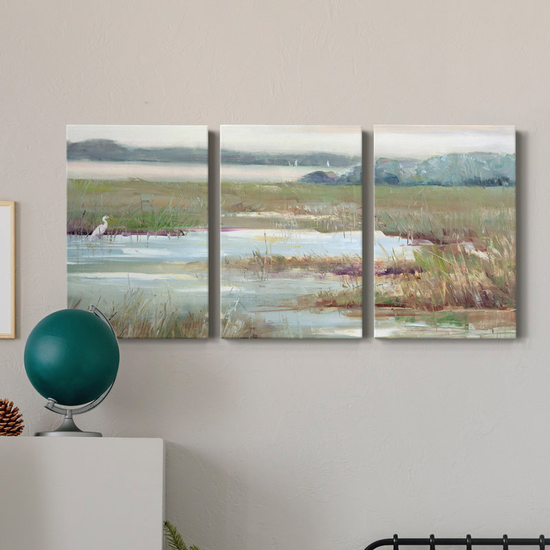 «Early Morning Magic» - Toile tendue avec châssis de qualité supérieure - Prêt à être accroché, H 12 po x l 24 po x P 1 po