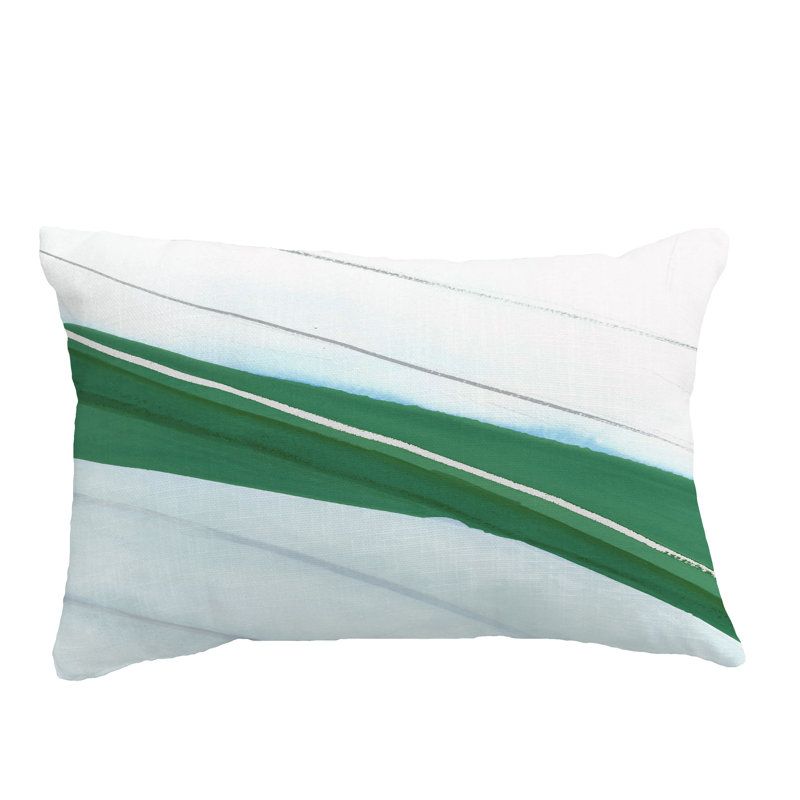 Coussin lombaire 100% coton Boat, vert