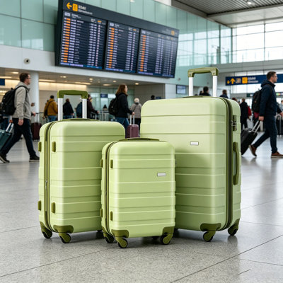 Luggage Sets New Model ABS Hardshell 3pcs Clearance Luggage Hardside Lightweight Durable Suitcase sets Spinner Wheels Suitcase with TSA Lock 20''24''28''