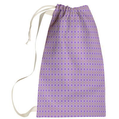 Sac à linge à motif géométrique