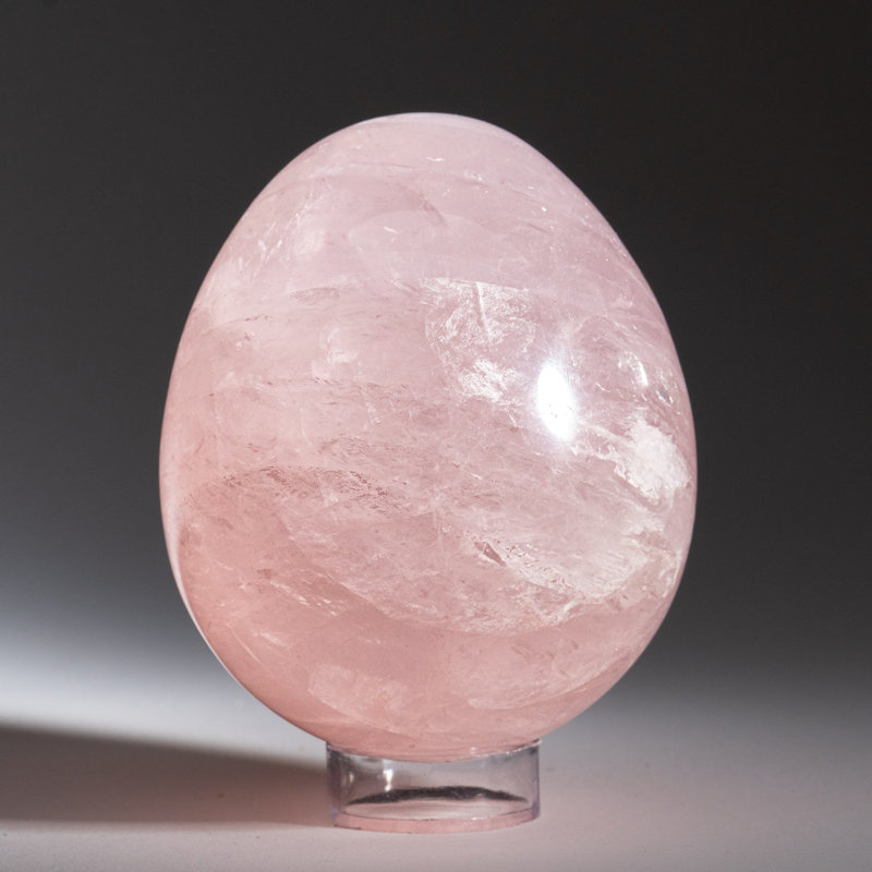 Rose Quartz Polished Egg from Madagascar (1.8 Lbs)