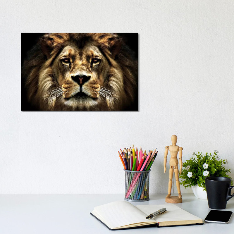 The Lion by SD Smart - Wrapped Canvas Print, 152.5 cm H x 101.5 cm W