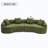 Curved Boneless Sofa