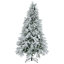 Arbre de Noël pré-éclairé enneigé-50840417