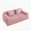 Boneless Modular 2 Seat Loveseat Boneless Sofa With Deep Seat, Cloud Sectional Couch Featuring Throw Pillows And Corduroy Fabric For Ultimate Comfort And Relaxation-1297516467