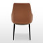 Ensemble de 2 chaises de salle à manger modernes bicolores, brun / bleu-1016671791
