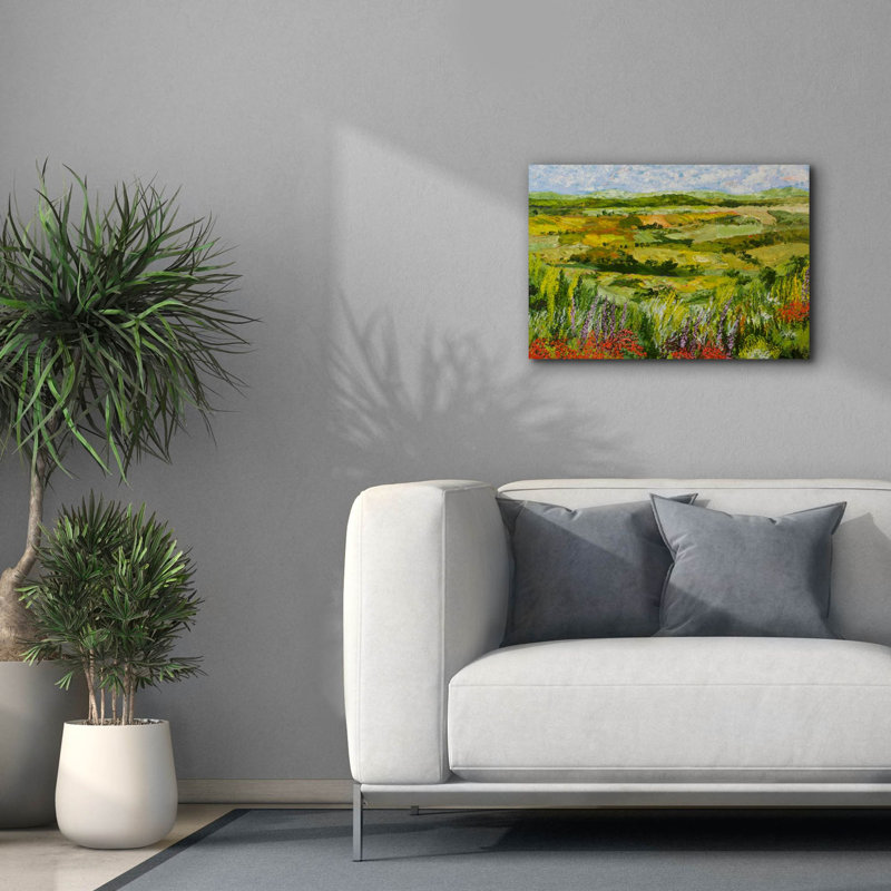  «Flower Gate» par Allan Friedlander, art mural sur toile, 26 po x 18 po, H 18 po x l 26 po