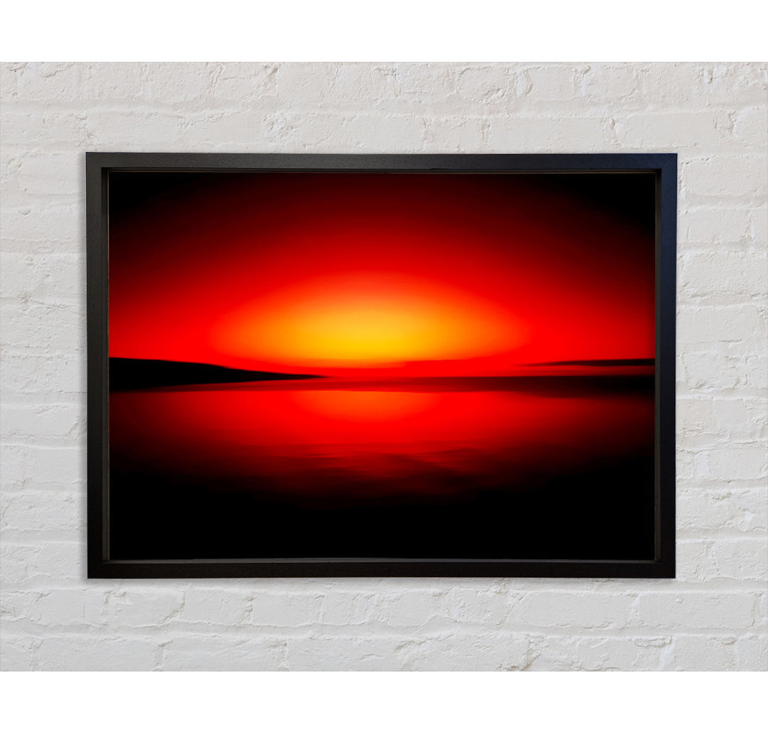 Red Horizon - Einzelner Bilderrahmen Kunstdrucke auf Leinwand