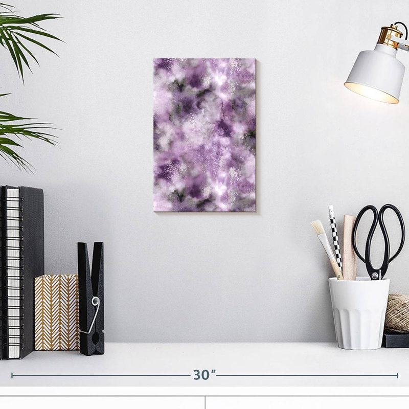 Avery marbre aquarelle très mauve Peri, H 12 po x l 8 po