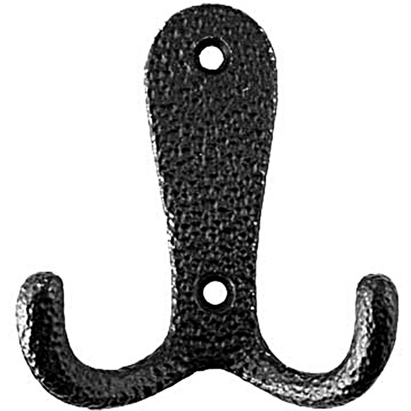 Double crochet universel à fixation murale, Noir