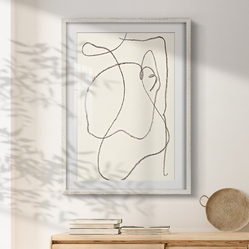 Ethereal Umber I -Framed Print, 28.5" H x 20.5" W, White
